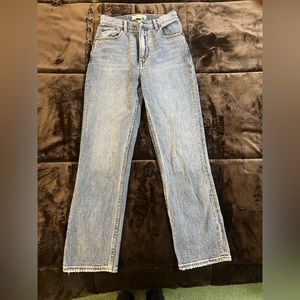 Abercrombie Curve Love Ankle Straight Ultra High Rise